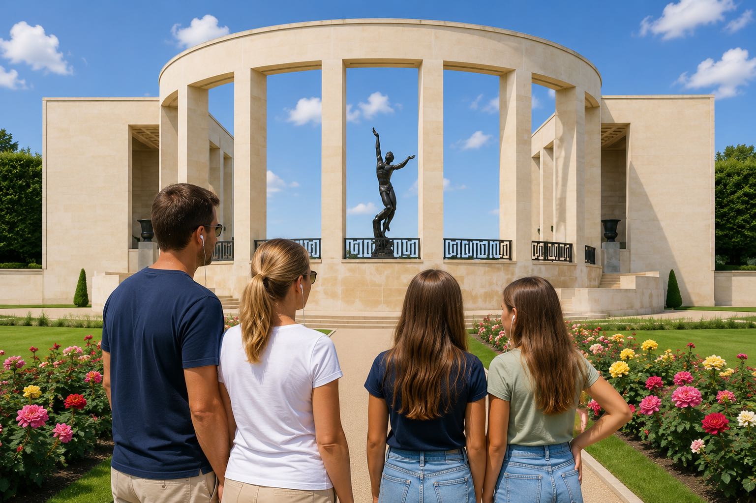Normandy American Cemetery - Garden of the Missing