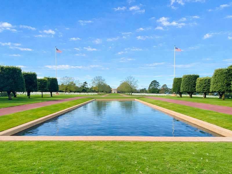 Normandy American Cemetery - Reflection Pool